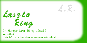 laszlo ring business card